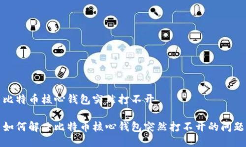 比特币核心钱包突然打不开

如何解决比特币核心钱包突然打不开的问题